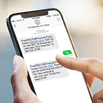 Fraud text alert notifications