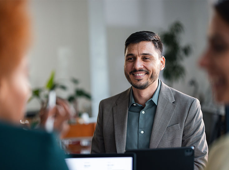 First State Bank customer signing up for a safe deposit box