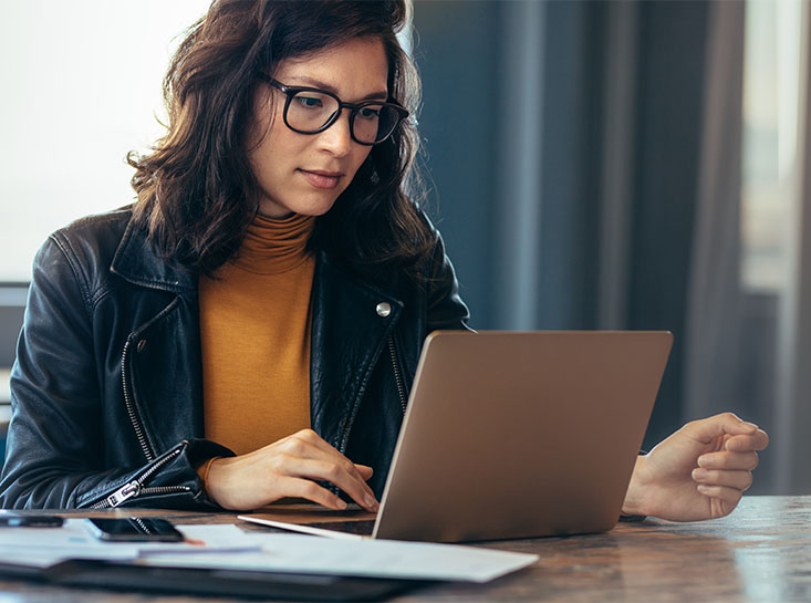 First State Bank customer enjoying a Business Debit Card