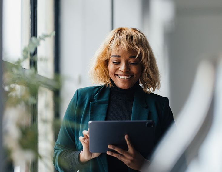 Business customer using First State Bank e-statements