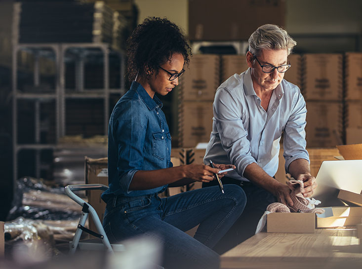 Business customers enjoying Frist State Bank's Specialty Services
