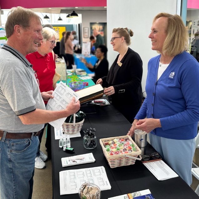 First Stat Bank employees at the Senior Fair in St. Charles, MO