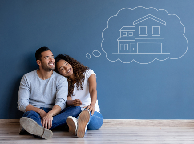 Couple thinking about a First State Bank mortgage.